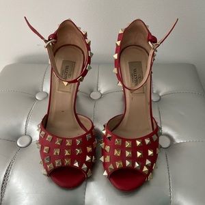 COPY - Valentino Rock Stud Block Heel Sandals